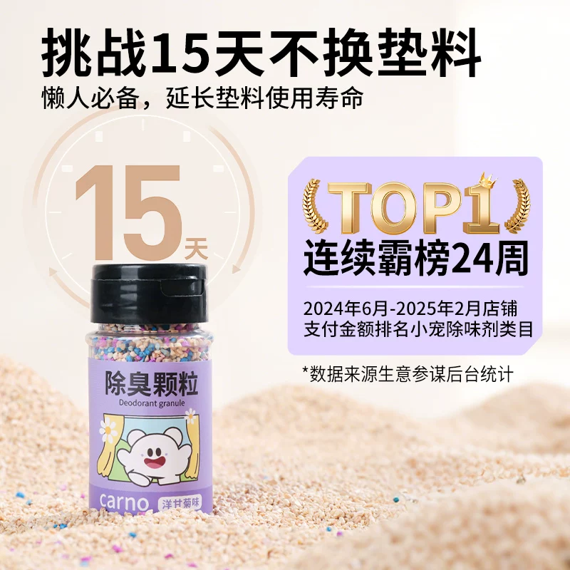 卡诺仓鼠除臭颗粒金丝熊防臭去味剂龙猫小仓鼠花枝鼠垫料专用喷雾细节展示图1