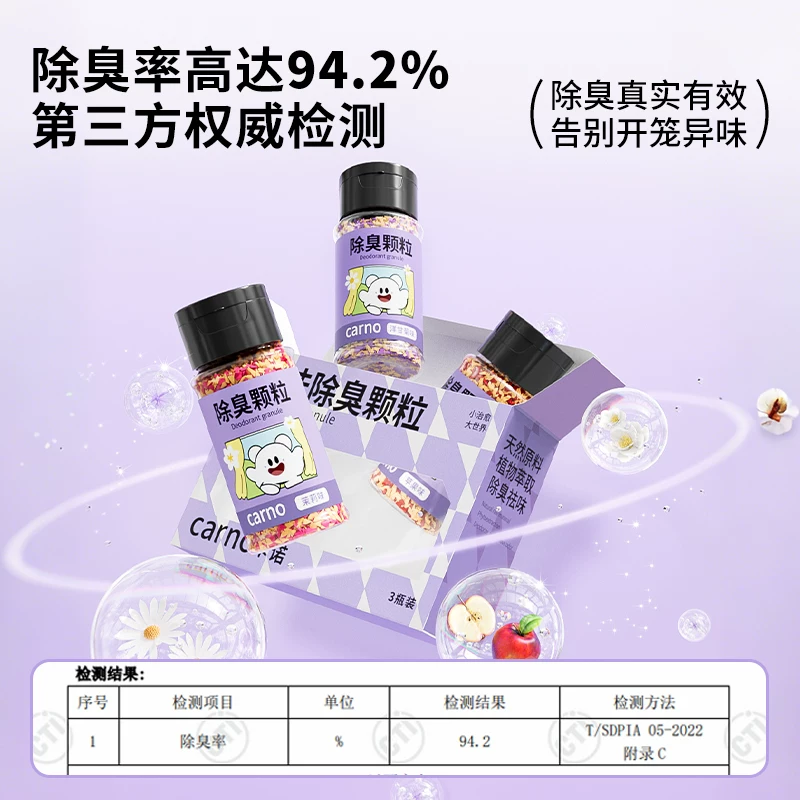 卡诺仓鼠除臭颗粒金丝熊防臭去味剂龙猫小仓鼠花枝鼠垫料专用喷雾细节展示图2