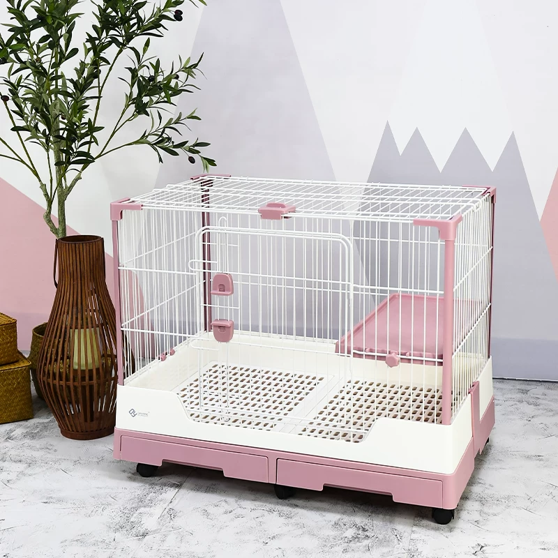 达洋兔笼子R81新型专业家用大空间兔别墅侏儒兔自动清粪防喷尿细节展示图1