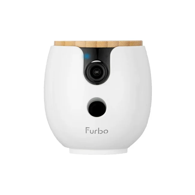 Furbo Mini宠物摄像机 猫狗通用AI智能监控360度旋转语音投食陪伴