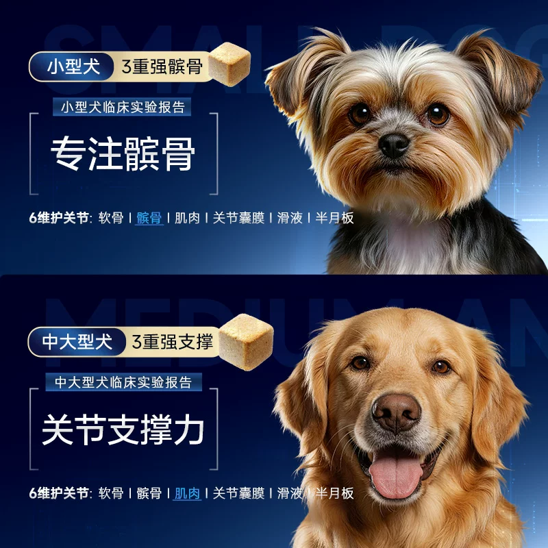 【犬分体型护关节】麦德氏鲨鱼软骨素狗狗专用宠物关节UCII骨胶原细节展示图2