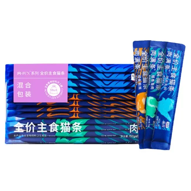 蓝氏猫粮主食猫条猫罐头主食罐鸡肉鱼油兔肉猫饭罐头餐包猫零食