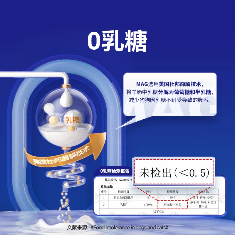 [顺丰极速达]MAG犬用羊奶粉0乳糖狗狗新生幼犬成犬宠物专用营养品细节展示图3