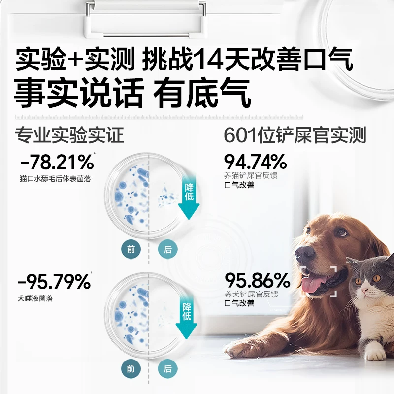 【顺丰极速达】卫仕仙气魔方口气清新猫狗用除口臭肠胃营养益生菌细节展示图4