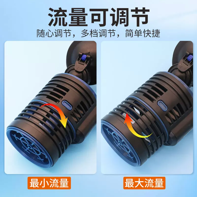 森森鱼缸吹粪器造浪泵静音迷你冲浪泵水族箱潜水泵小型底部环流泵细节展示图1