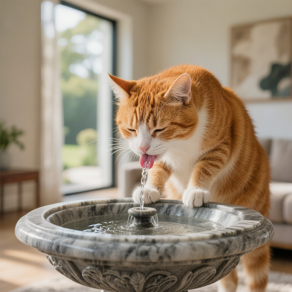 猫咪补水——饮水机帮助预防泌尿问题