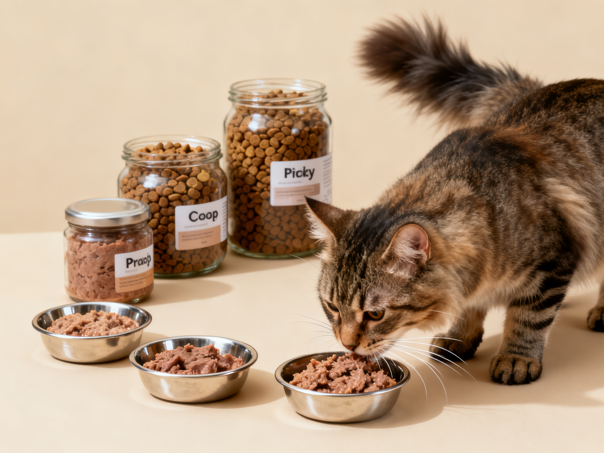 主人用益智喂食器引导猫咪主动进食——将进食变成游戏可以有效提升挑食猫的食欲