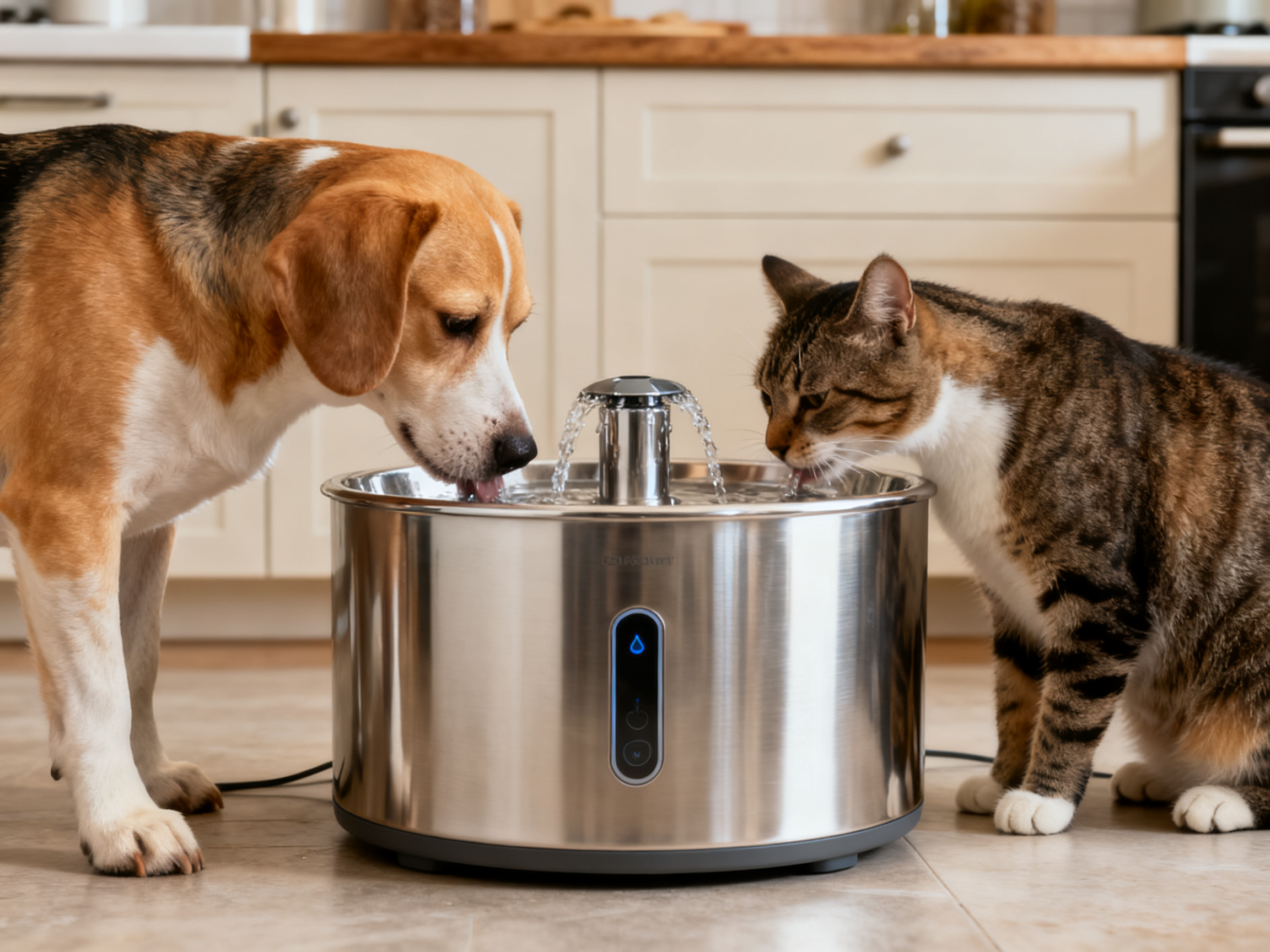 宠物犬和猫共用大容量智能饮水机——多宠家庭的实用选择