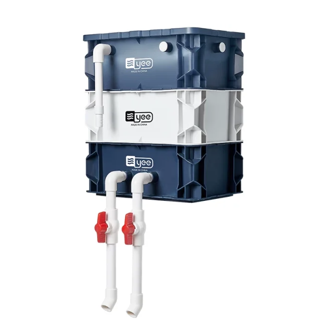 yee鱼缸周转箱过滤器静音上置滴流盒水循环外置过滤桶鱼池过滤箱