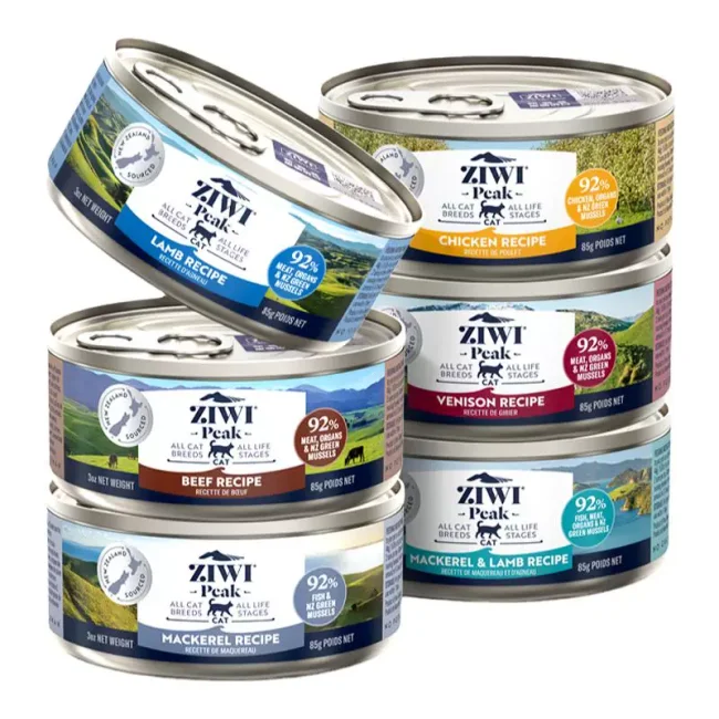 【ziwi旗舰店】滋益巅峰猫罐头主食营养湿粮85g*6牛肉鱼肉成幼猫