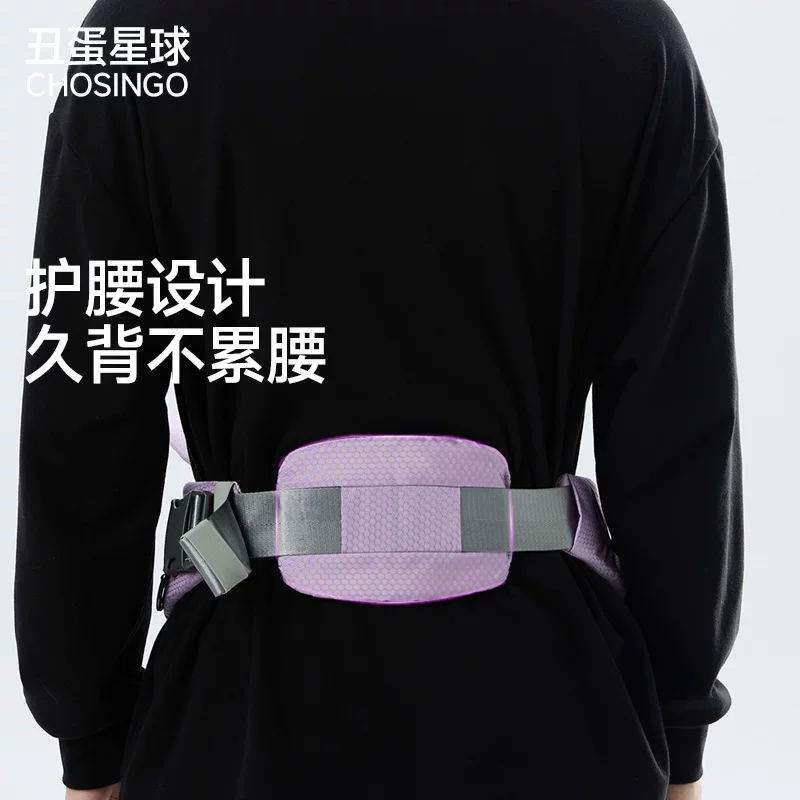 丑蛋星球猫狗通用宠物折叠腰凳小型犬坐凳便携式猫咪外出轻便背包细节展示图3