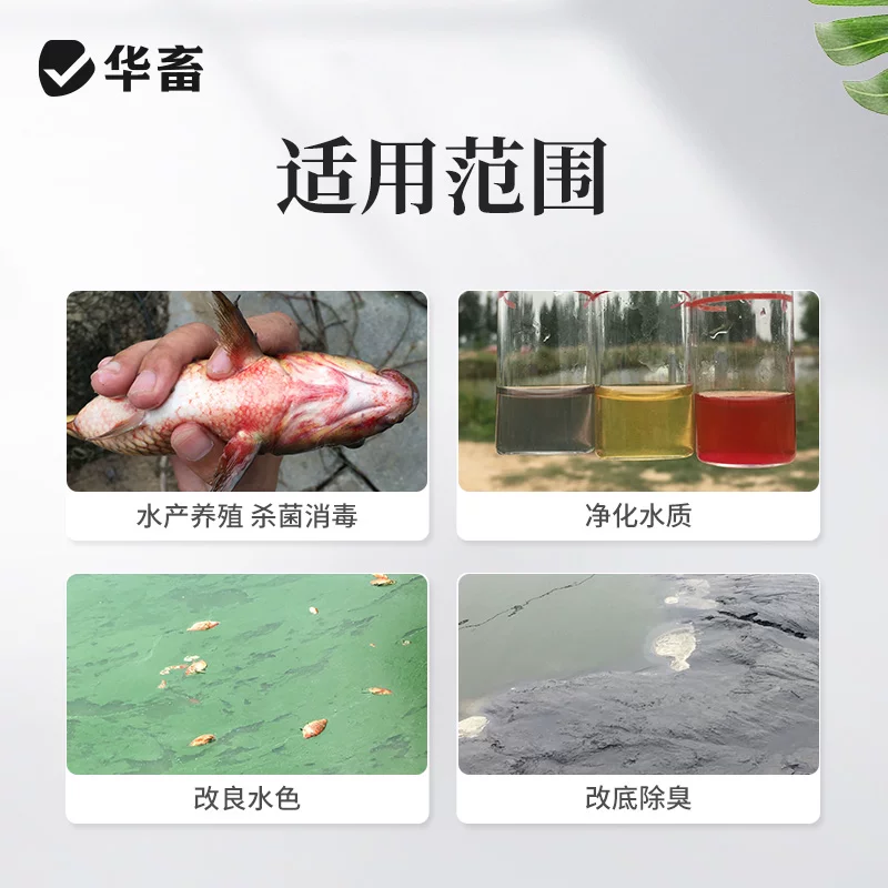 华畜二氧化氯泡腾片水产养殖鱼塘专用净水杀菌消毒剂鱼虾池塘鱼缸细节展示图4