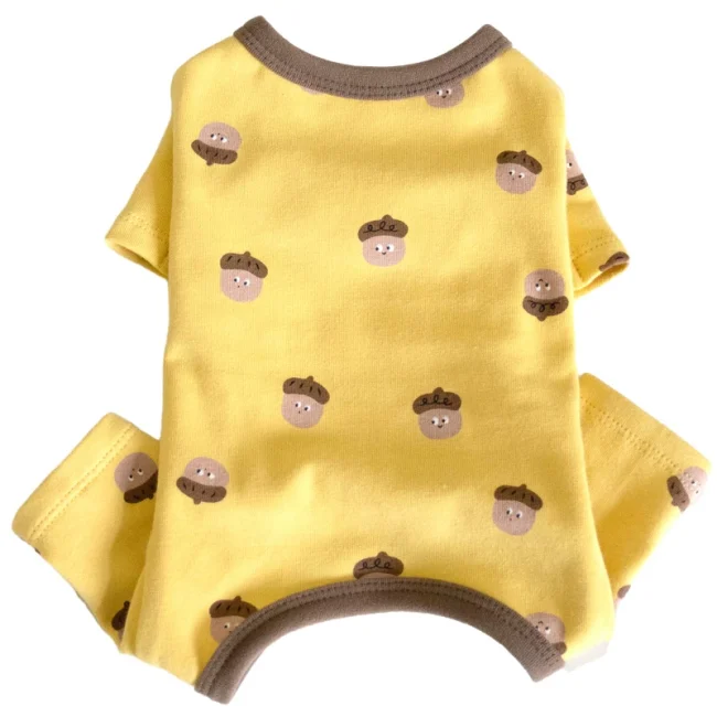 春秋款纯棉宠物猫狗狗衣服包肚子四脚衣泰迪比熊狗狗睡衣小型幼犬