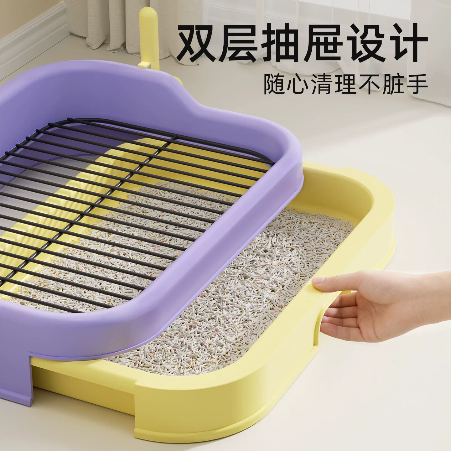 狗狗厕所中小型犬定点上厕所神器宠物厕所小狗专用尿盆便盆防踩屎细节展示图2