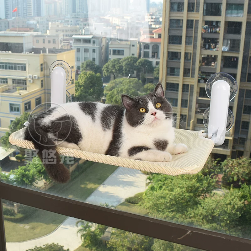 猫吊床猫咪冬季保暖猫窝窗户窗台晒太阳吸盘挂床阳台玻璃宠物猫床细节展示图1
