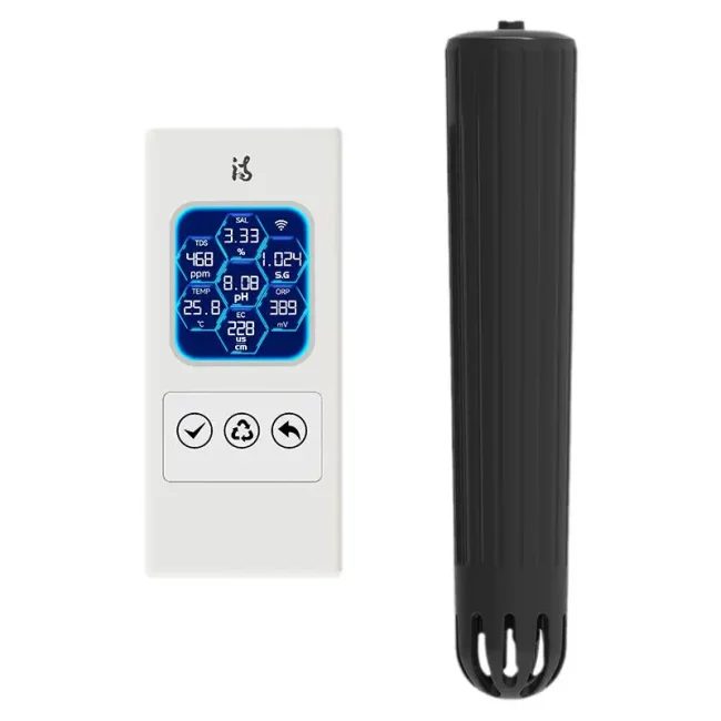 iBowl9.0多功能鱼缸水质检测仪器 TDS温度实时检测WIFI异常报警pH