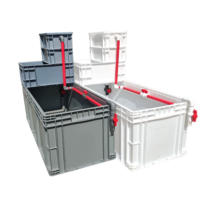 龟箱乌龟缸周转箱过滤箱生态循环加厚养龟周转箱鱼龟混养环形出水细节展示图4