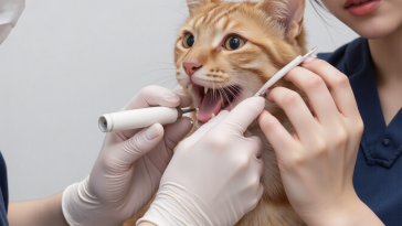 兽医检查猫咪牙齿口腔健康，猫咪牙齿护理