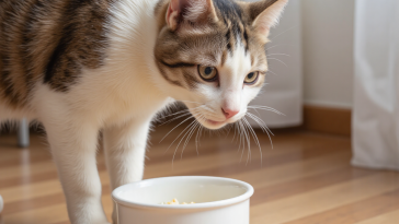 猫咪拒绝吃新食物转头走开，猫咪换粮拒食挑食
