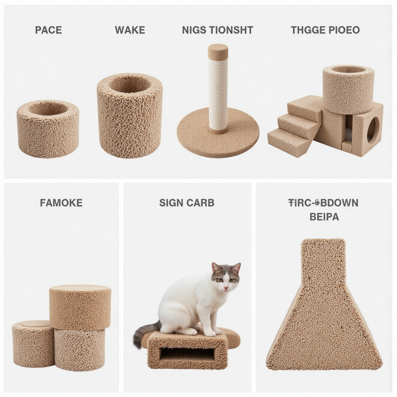 主人用猫薄荷引导猫咪使用猫抓柱，正向训练方法