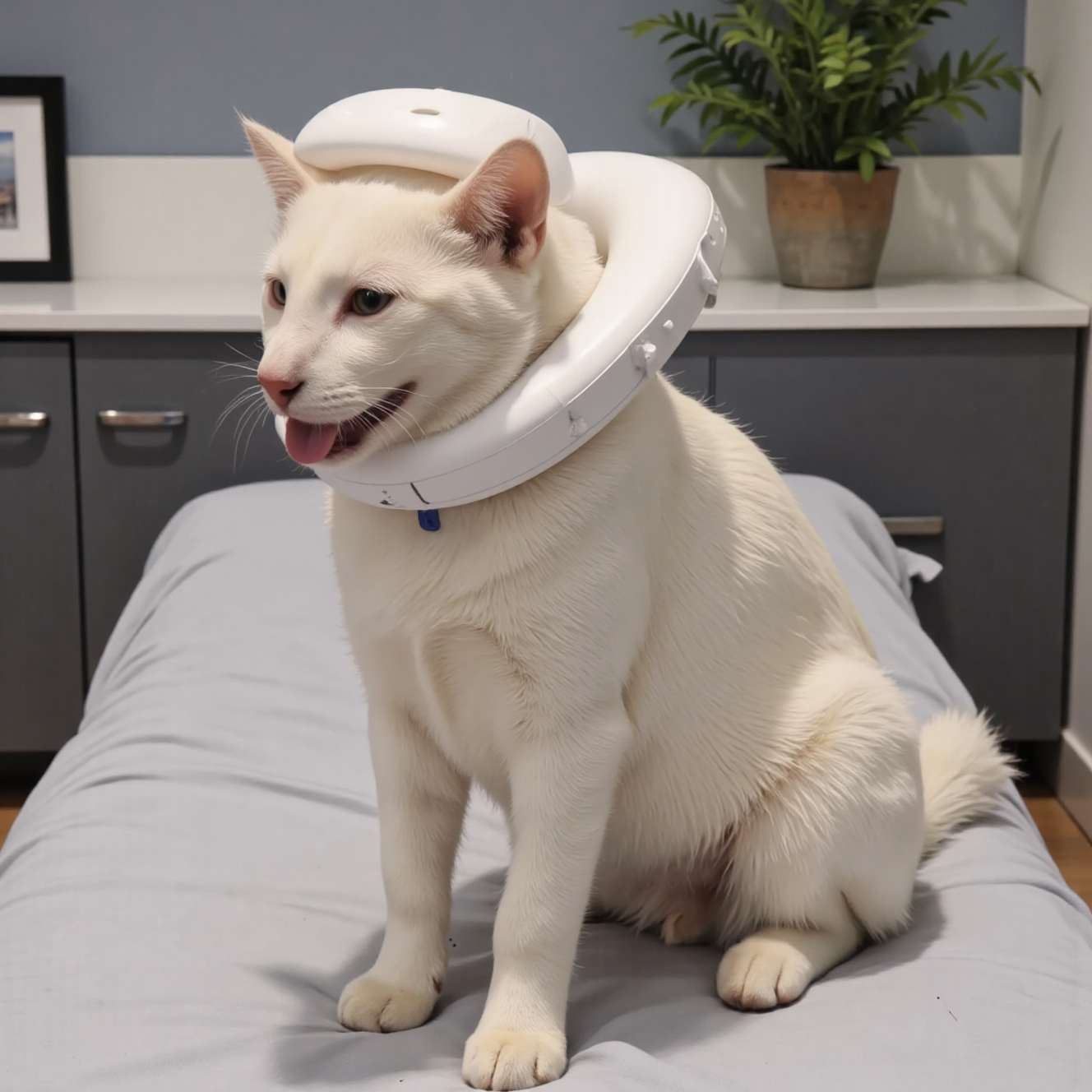 猫咪术后恢复产品伊丽莎白圈恢复服止痛药绝育猫专用粮展示