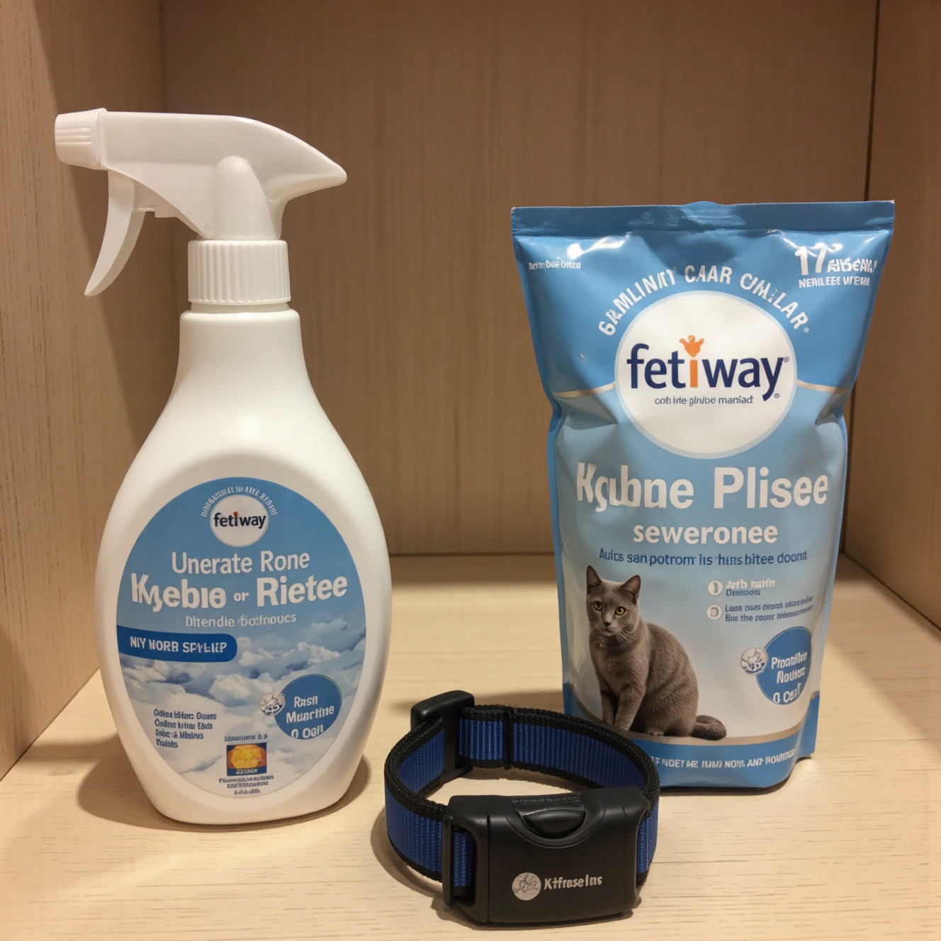 猫咪镇定辅助产品费洛蒙扩散器喷雾展示,猫咪焦虑缓解用品