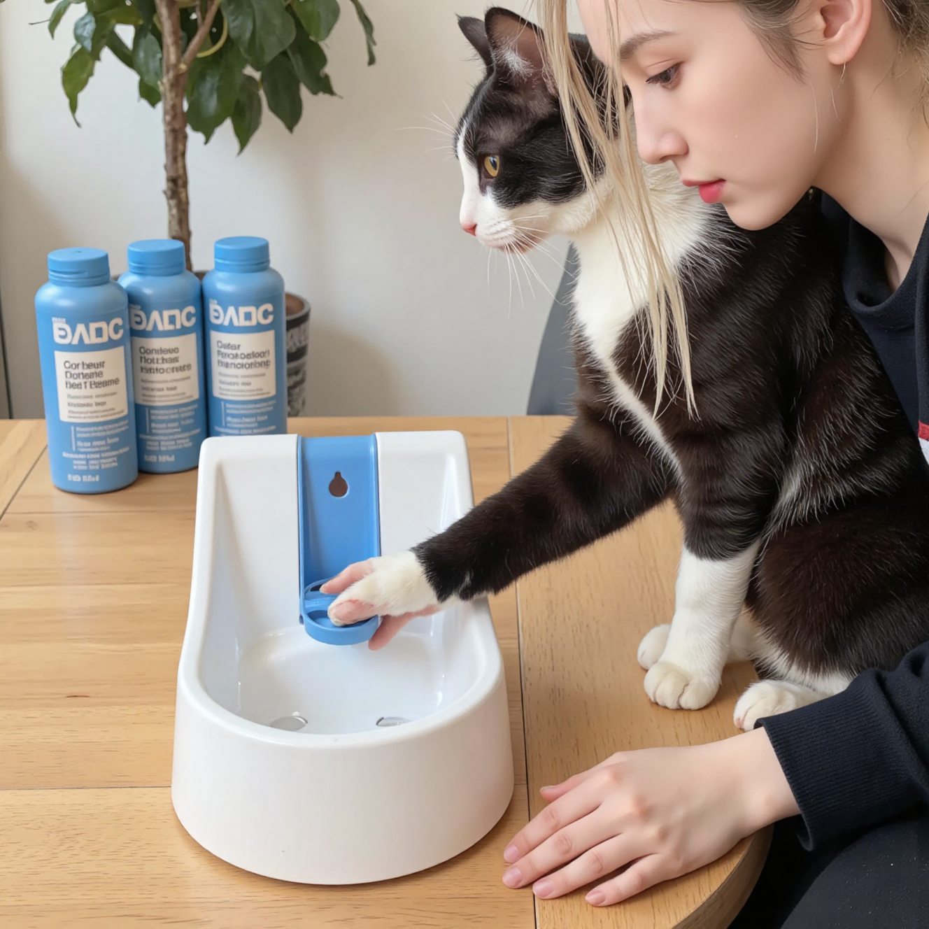 猫咪泌尿道健康产品流动饮水机泌尿处方粮泌尿营养补充剂展示
