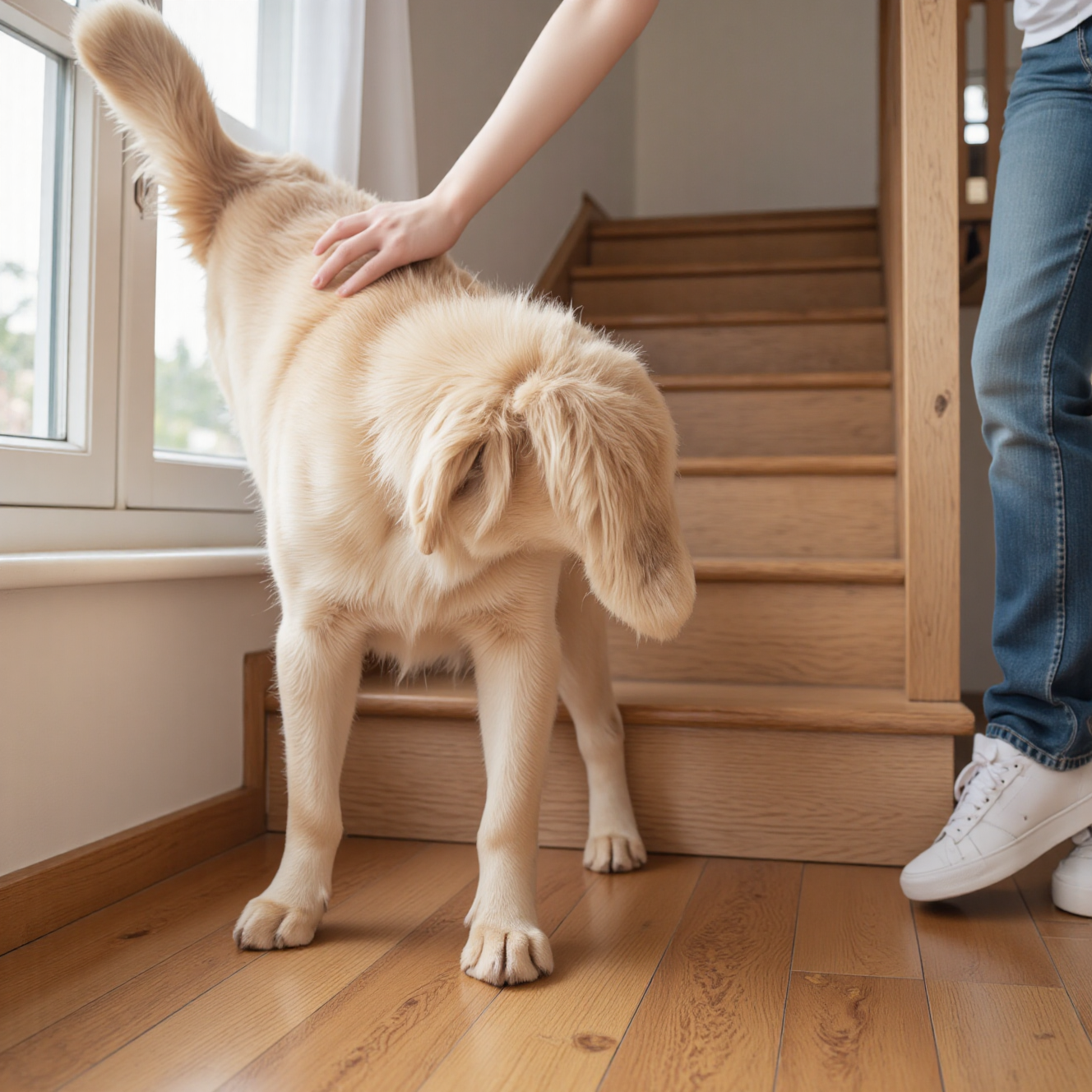 老年犬上楼梯困难关节疼痛，骨关节炎症状