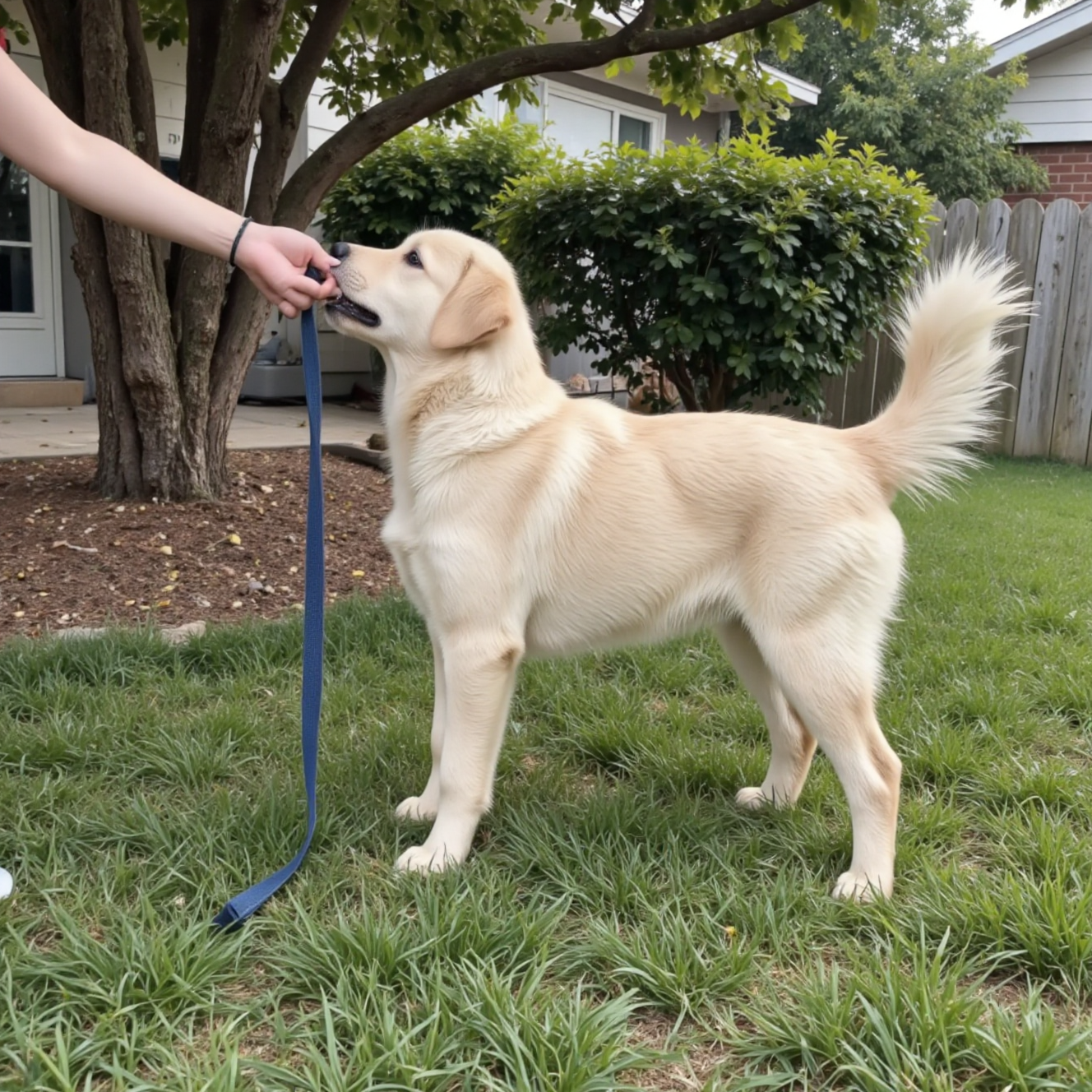 幼犬第一次见到陌生狗狗时表现出恐惧缩缩，狗狗社会化不足