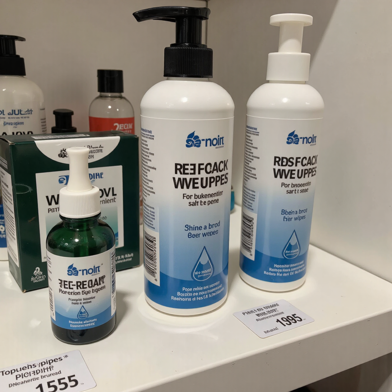 宠物眼部护理产品生理盐水眼药水泪痕清洁液眼部湿巾展示